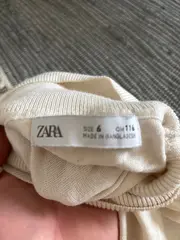 Vorschaubild 6 von Kinder Rollkragenpullover Gr. 116 Beige Basic Baumwolle