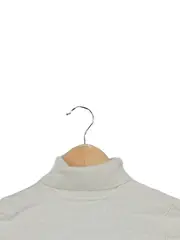 Vorschaubild 3 von Kinder Rollkragenpullover Gr. 116 Beige Basic Baumwolle