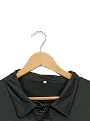 Vorschaubild 3 von Damen Crop Poloshirt Schwarz Gr. M/38 Kurzarm mit Taschen