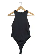 Vorschaubild 1 von Damen Body Schwarz Gr. S Ärmellos Basic Stretch Polyamid Alltag