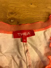 Vorschaubild 4 von THEA Damen T-Shirt Viskose Abstrakt Rüsche Kurzarm Mehrfarbig Gr. 48/4XL