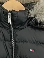 Vorschaubild 4 von Damen Steppjacke Kapuze Fellbesatz Schwarz Gr. S