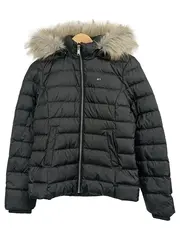 Vorschaubild 1 von Damen Steppjacke Kapuze Fellbesatz Schwarz Gr. S