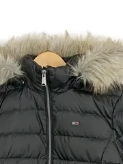 Vorschaubild 2 von Damen Steppjacke Kapuze Fellbesatz Schwarz Gr. S