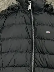 Vorschaubild 3 von Damen Steppjacke Kapuze Fellbesatz Schwarz Gr. S