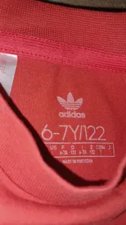 Vorschaubild 2 von Originals Kinder T-Shirt Trefoil Logo Rot Gr. 122 Baumwolle