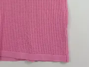Vorschaubild 6 von Damen Pullover Gr. 40/M Pink Lochmuster Kurzarm Viskose