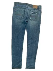 Vorschaubild 2 von Destroyed Jeans Herren W31/L32 Blau Slim Fit Ripped Denim