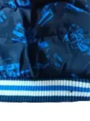 Vorschaubild 4 von Steppjacke Kinder Gr. 86 Bagger-Muster Blau Kapuze