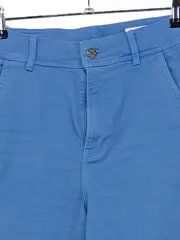 Vorschaubild 3 von Damen Stoffhose Wide Leg Blau W34/L30 Gr. 42 High Waist