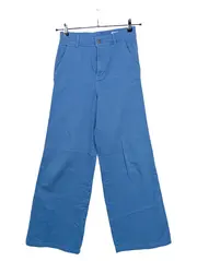 Vorschaubild 1 von Damen Stoffhose Wide Leg Blau W34/L30 Gr. 42 High Waist