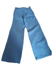 Vorschaubild 2 von Damen Stoffhose Wide Leg Blau W34/L30 Gr. 42 High Waist