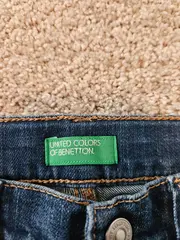 Vorschaubild 6 von Benetton Kinder Jeans Destroyed Hose Baumwolle Blau Gr. 104