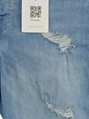 Vorschaubild 4 von Jeans-Shorts Destroyed Kinder Gr. 146 Blau Denim