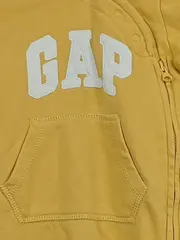 Vorschaubild 2 von Baby Body Strampler Kapuze Reißverschluss Logo Gelb Gr. 74