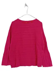 Vorschaubild 1 von Damen Pullover Gr. 36 S Pink Baumwolle Strickpullover Casual Struktur