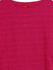 Vorschaubild 2 von Damen Pullover Gr. 36 S Pink Baumwolle Strickpullover Casual Struktur