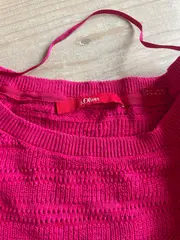 Vorschaubild 3 von Damen Pullover Gr. 36 S Pink Baumwolle Strickpullover Casual Struktur