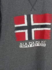 Vorschaubild 2 von Sweatshirt Herren Gr. M/38 Grau Logo Norway Flag Pullover