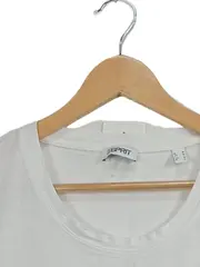 Vorschaubild 2 von Damen T-Shirt Gr. 38/M Weiß Basic Kurzarm Baumwolle