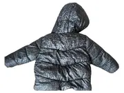 Vorschaubild 4 von Kinder Steppjacke Gr. 86 18M Grau Logo-Print Kapuze