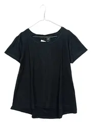 Vorschaubild 1 von Damen T-Shirt Schwarz Gr. S Basic Baumwolle Kurzarm