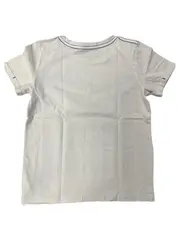 Vorschaubild 2 von Kinder T-Shirt Baumwolle Kurzarm Schriftzug Logo Weiß Gr. 128