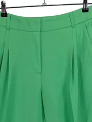 Vorschaubild 3 von Damen Stoffhose Gr. 36 Grün Weites Bein Elegant Culotte