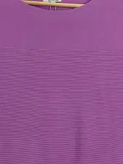 Vorschaubild 4 von Pullover Damen Gr. 36/S Lila Baumwolle Rippstrick Strickpulli Basic