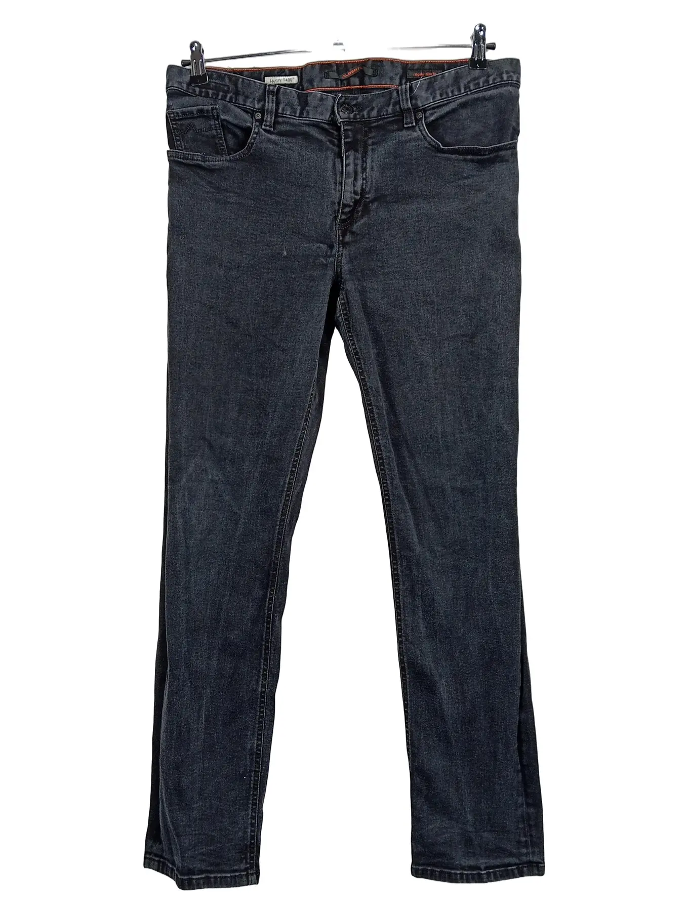 ALBERTO Herren Jeans Regular Slim Fit Luxury T400 Grau W35/L30