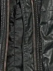 Vorschaubild 6 von Lederjacke Damen Gr. 36 S Schwarz Bikerjacke Echtleder Casual Jacke