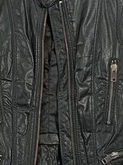 Vorschaubild 3 von Lederjacke Damen Gr. 36 S Schwarz Bikerjacke Echtleder Casual Jacke