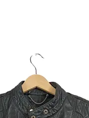 Vorschaubild 5 von Lederjacke Damen Gr. 36 S Schwarz Bikerjacke Echtleder Casual Jacke