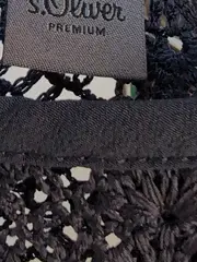 Vorschaubild 5 von Premium Damen Bluse Gr. 36 Blau Spitze Elegant Top