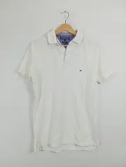Vorschaubild 2 von Herren Poloshirt Weiß Premium Pique Gr. S Regular Fit