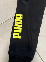 Vorschaubild 4 von Jogginghose Kinder Gr. 128 Schwarz Neongelb Logo Sporthose