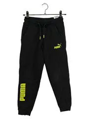 Vorschaubild 1 von Jogginghose Kinder Gr. 128 Schwarz Neongelb Logo Sporthose