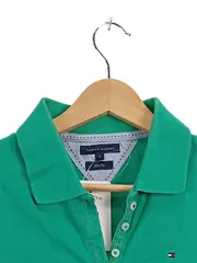 Vorschaubild 5 von Poloshirt Damen Gr. 36/S Grün Slim Fit Baumwolle Stretch Logo