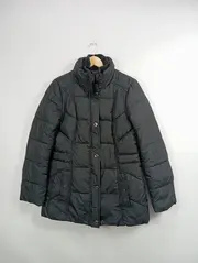 Vorschaubild 2 von Damen Winterjacke Steppjacke Schwarz Gr. 40 L Casual Outdoor Warm