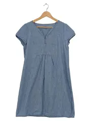 Vorschaubild 1 von Jeanskleid Damen Baumwolle Midikleid Blau Gr. M