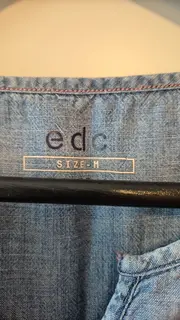 Vorschaubild 6 von Jeanskleid Damen Baumwolle Midikleid Blau Gr. M