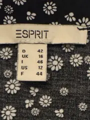 Vorschaubild 4 von Sommerkleid Blumenmuster Midikleid Damen Gr. 42/XL Blau Viskose