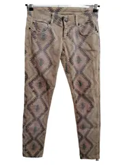 Vorschaubild 1 von Royal Chicks Damen Stoffhose Ethno Muster Boho Beige Gr. S/36