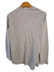 Vorschaubild 2 von Strickjacke Cardigan Damen Baumwolle Meliert Grau Gr. 38/M