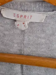 Vorschaubild 4 von Strickjacke Cardigan Damen Baumwolle Meliert Grau Gr. 38/M