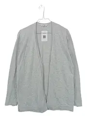 Vorschaubild 1 von Strickjacke Cardigan Damen Baumwolle Meliert Grau Gr. 38/M