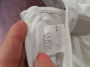 Vorschaubild 3 von Mädchen Kleid Gr. 116 Weiß Rüschen Sommer Freizeit Festlich Polyester