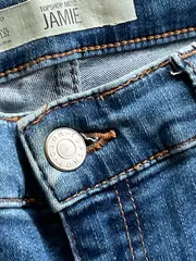 Vorschaubild 4 von Moto Jamie Damen Destroyed Jeans Skinny W30/L32 Blau Ripped