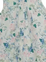 Vorschaubild 4 von Mädchen Sommerkleid Blumenmuster Baumwolle Weiß Gr. 128