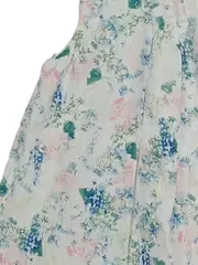 Vorschaubild 5 von Mädchen Sommerkleid Blumenmuster Baumwolle Weiß Gr. 128